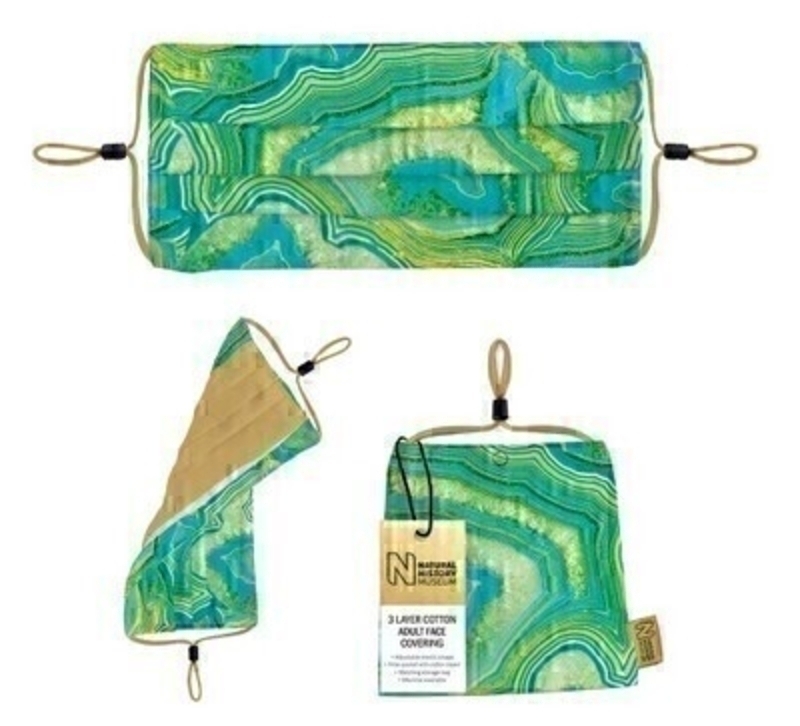 Green Fortification Agate Cotton Face Mask